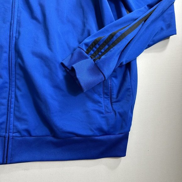 ADIDAS Blue Track Jacket Men's Size 2XL Active Athletic Casual Gym Training - Picture 3 of 10
